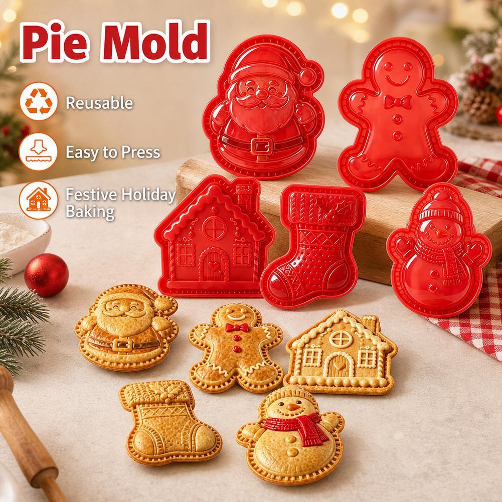 Mini Kitchen Baking - Christmas Themed Mini Pie Mold Collection