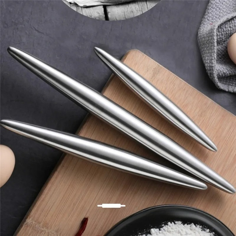 Kitchen Roller Baking - 1Pc Stainless Steel Rolling Pin Kitchen