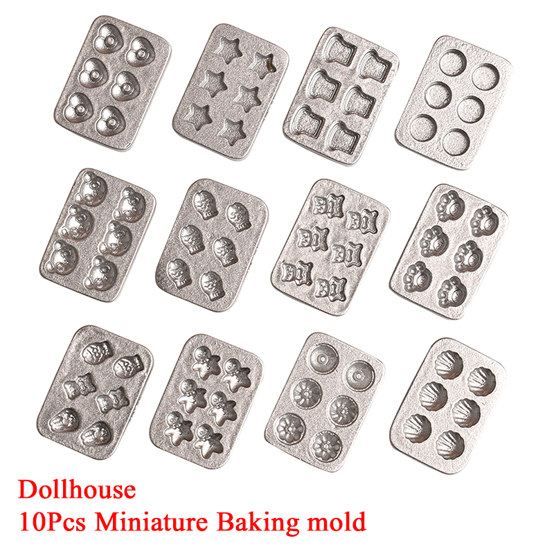 Mini Kitchen Baking - 10pcs Doll House Miniature Mini Cake