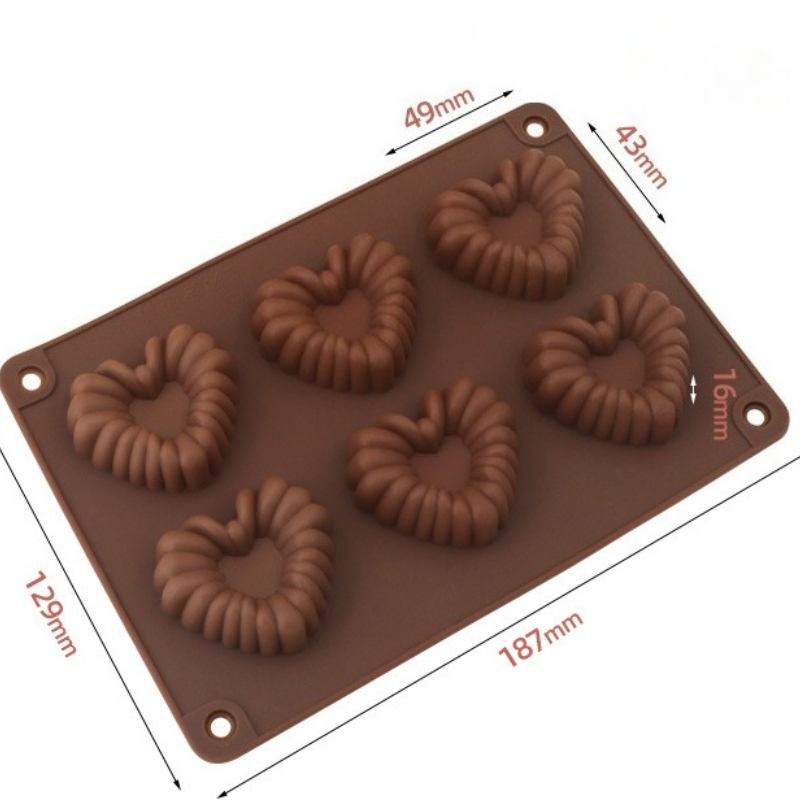 Heart-shaped Silicone Chocolat - огляд і ціна Kitchen Tools In Baking