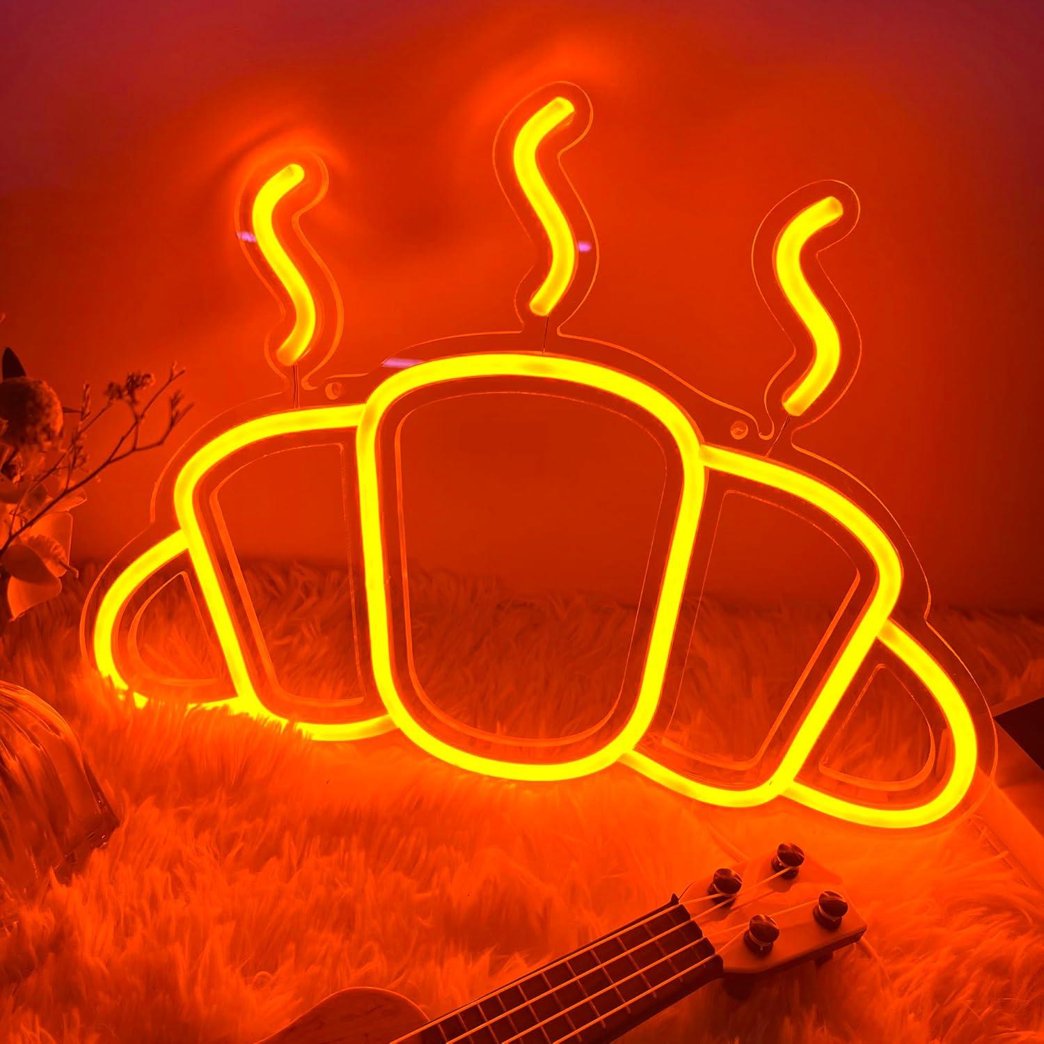 Croissant Neon Sign USB Powere - огляд і ціна Kitchen Bakery