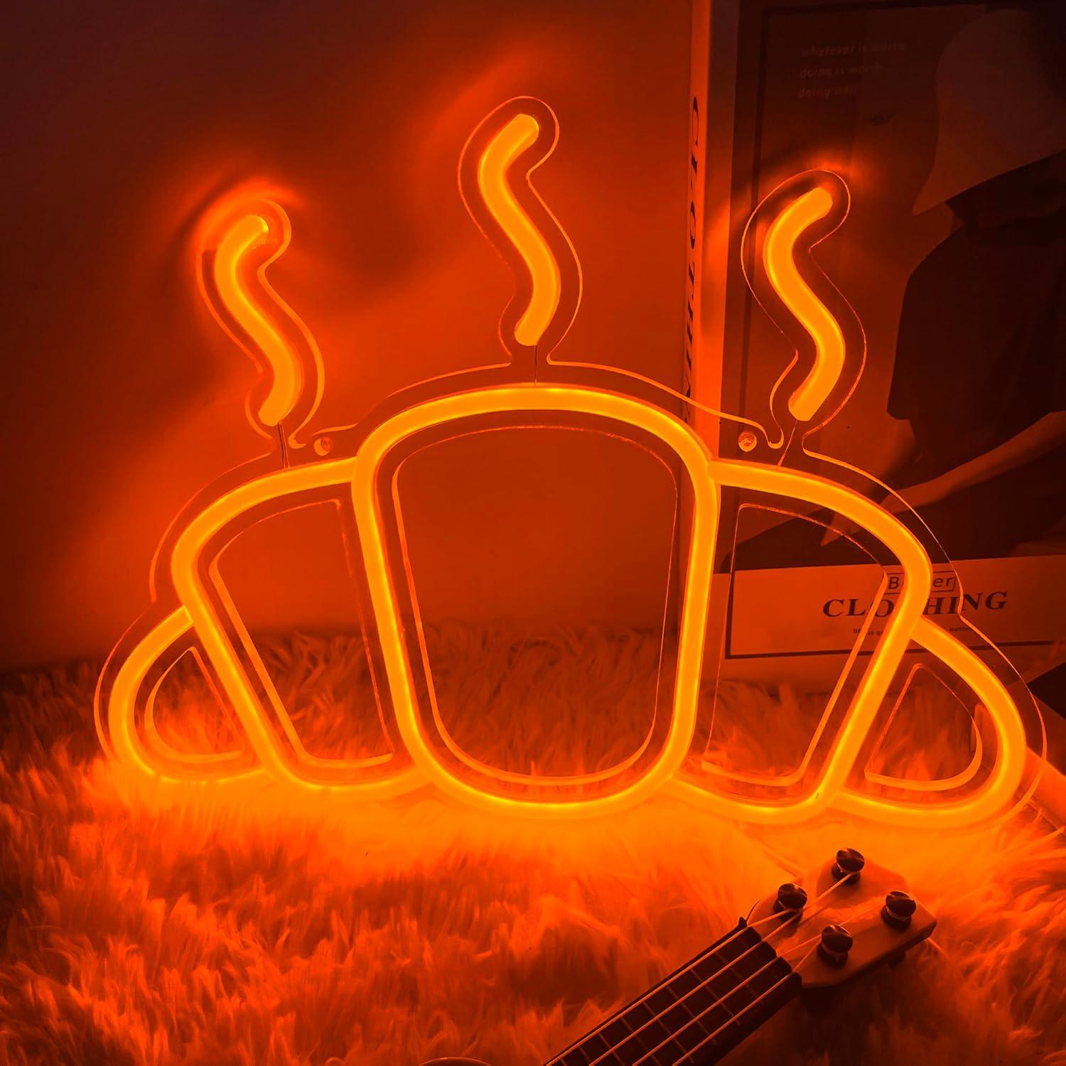 Croissant Neon Sign USB Powere - огляд і ціна Kitchen Bakery