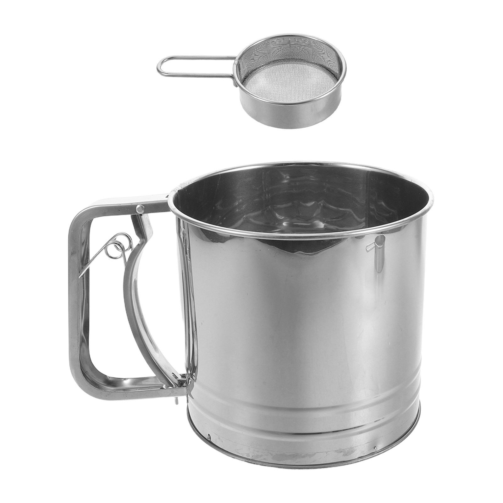 2Pcs Stainless Steel Flour Sif - огляд і ціна Baking Powder Kitchen