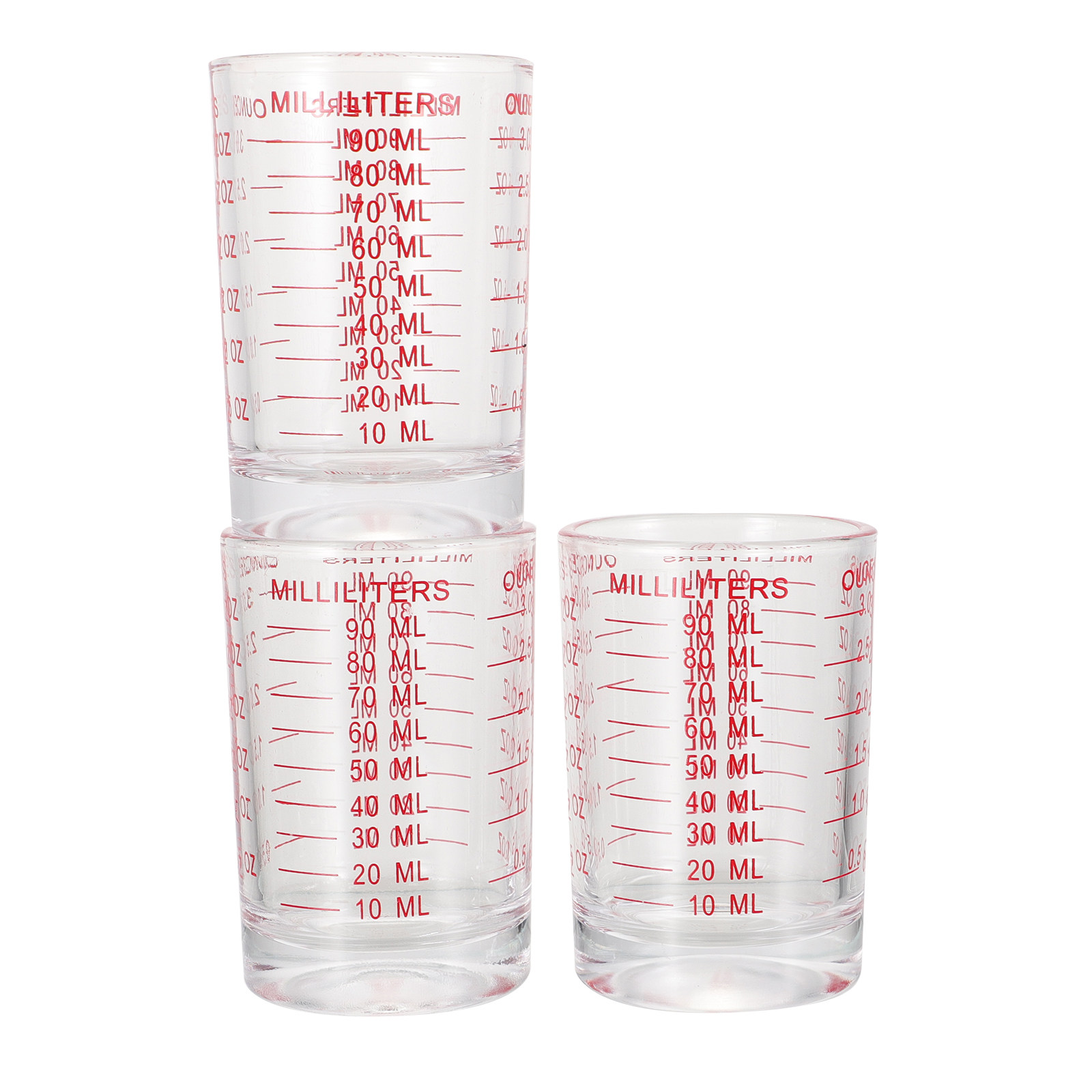 3Pcs Glass Measuring Cups Set  - огляд і ціна Kitchen Tools In Baking