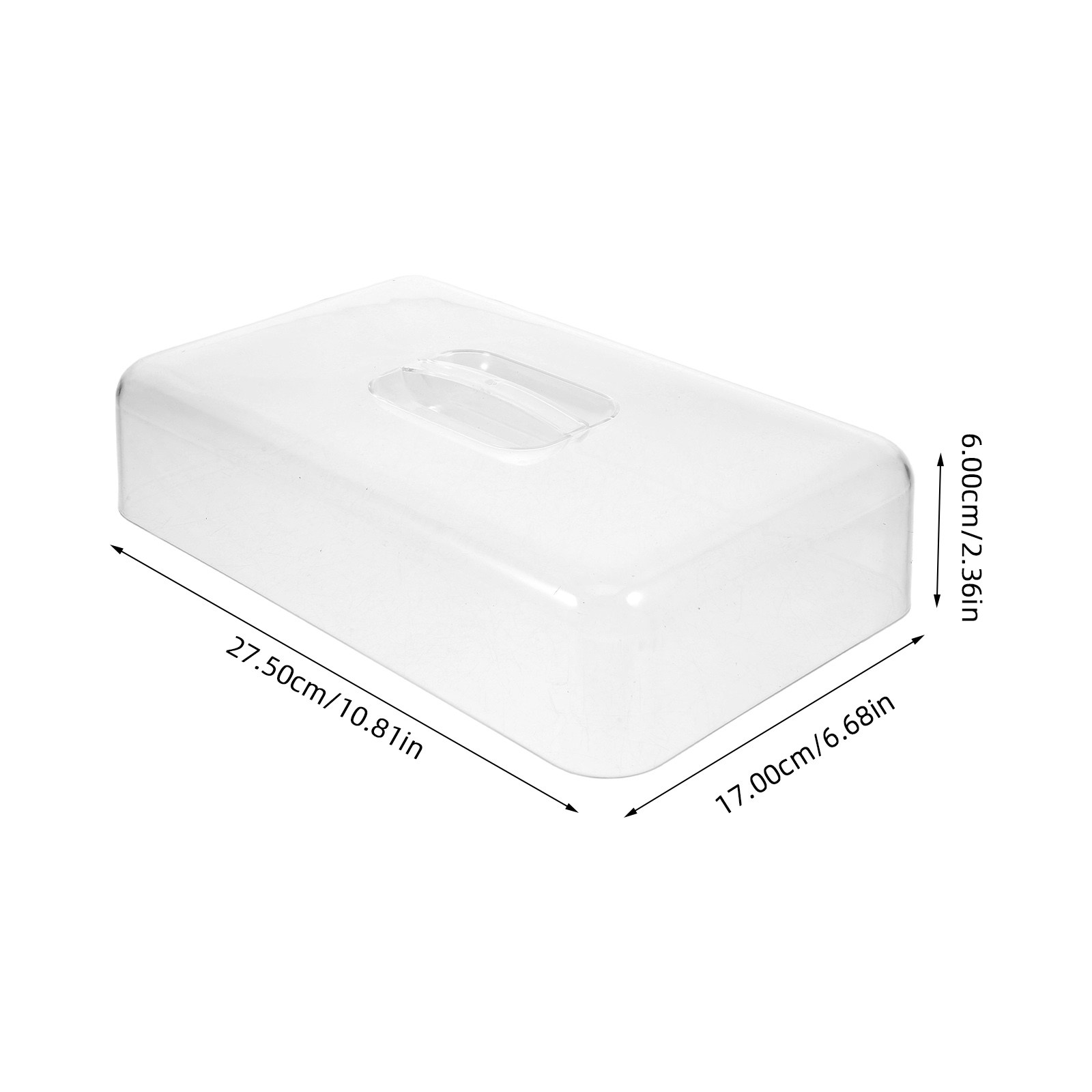 2Pcs Clear Acrylic Rectangular - огляд і ціна Kitchen Bakery