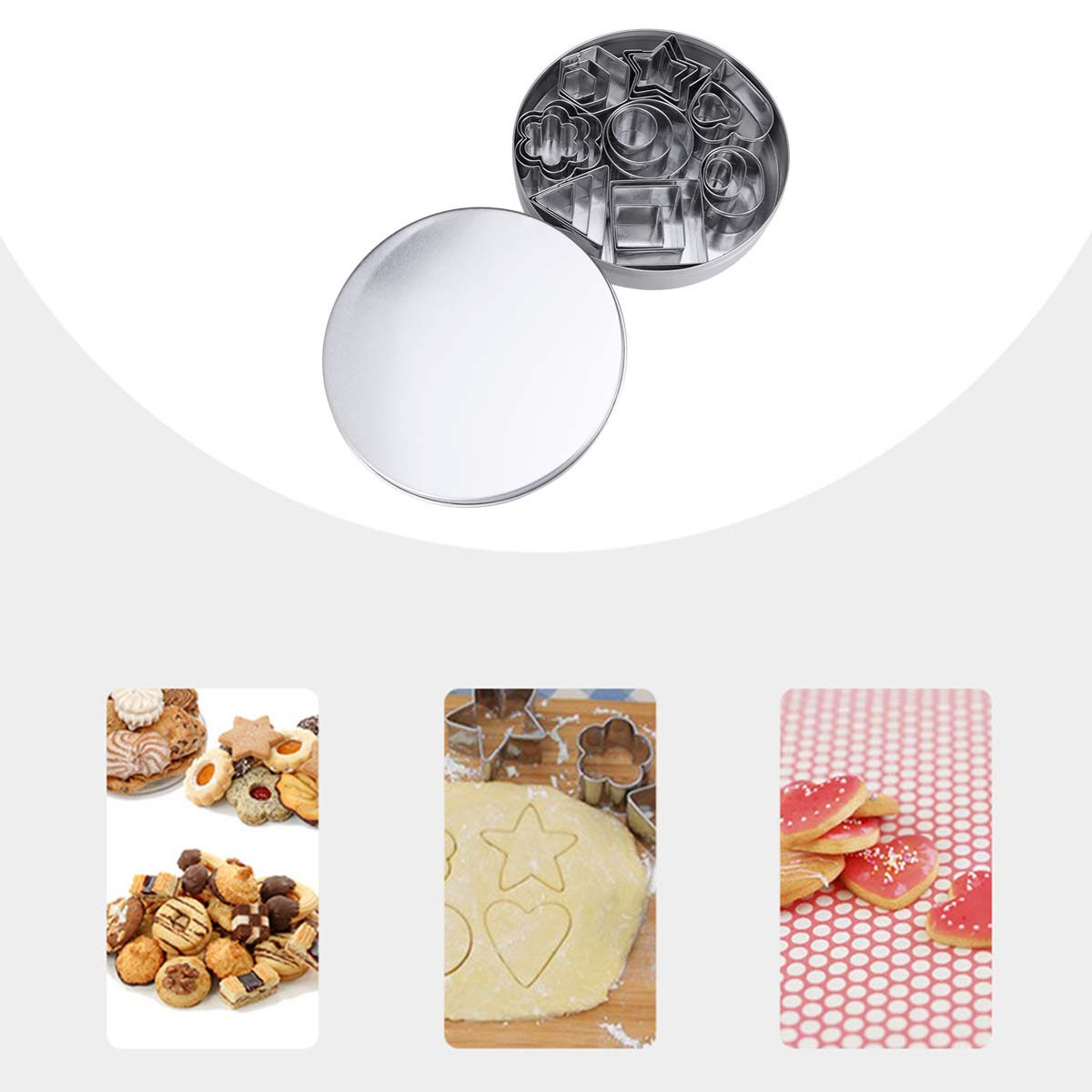 Stainless Steel Cookie Cutters - огляд і ціна Kitchen Bakery