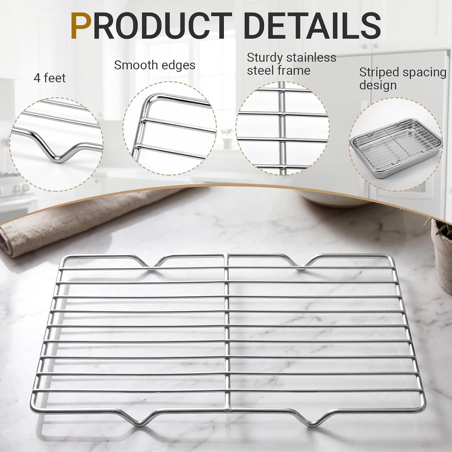 2 Pack Cooling Racks, 5L x 10. - огляд і ціна Cooling Rack Wire