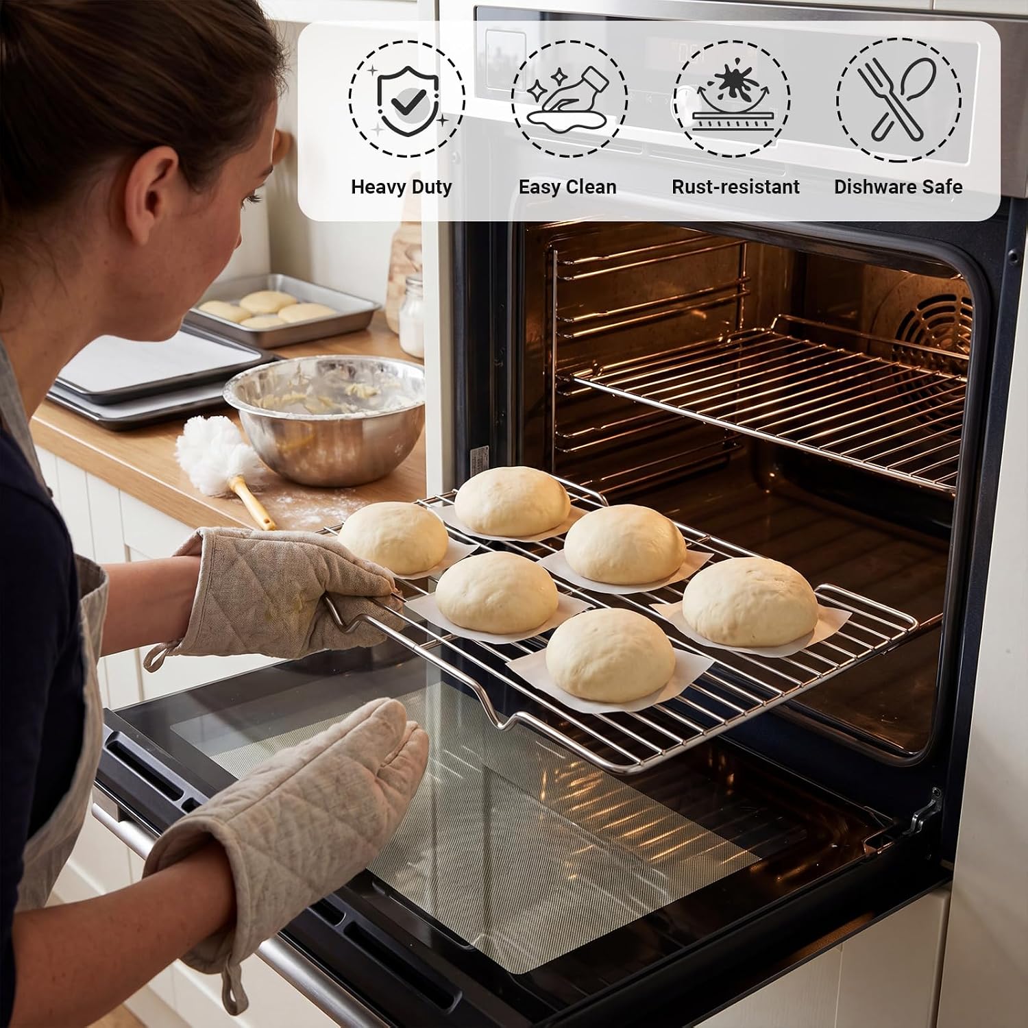 2 Pack Cooling Racks, 5L x 10. - огляд і ціна Cooling Rack Wire