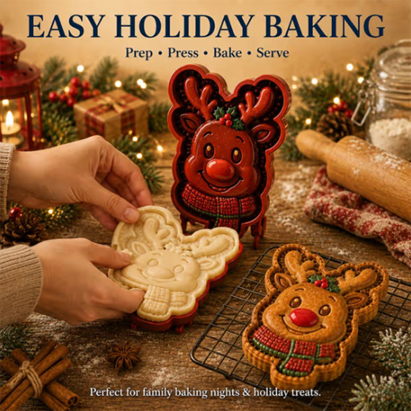 Christmas Themed Mini Pie Mold - огляд і ціна Mini Kitchen Baking