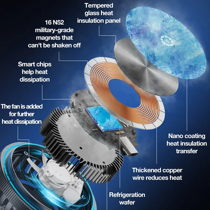 Ice Cooling Magnetic Car Wirel - огляд і ціна Cooling Rack Wire