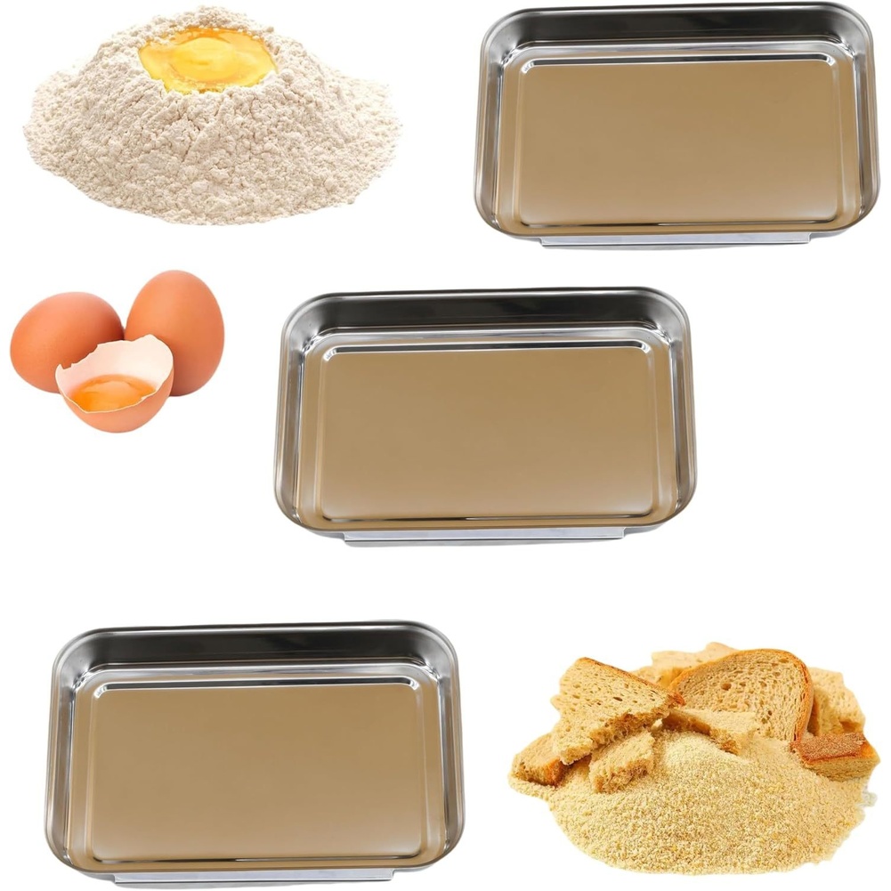 3Pcs Stainless Steel Seasoning - огляд і ціна Kitchen Baking Station
