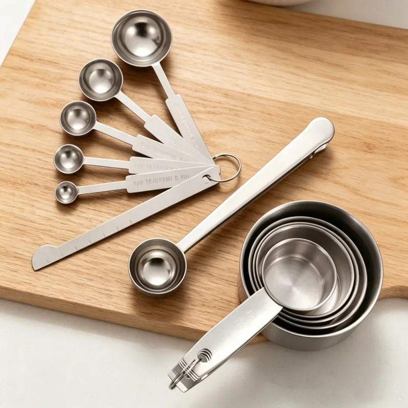 Stackable Stainless Steel Meas - огляд і ціна Baking Powder Kitchen
