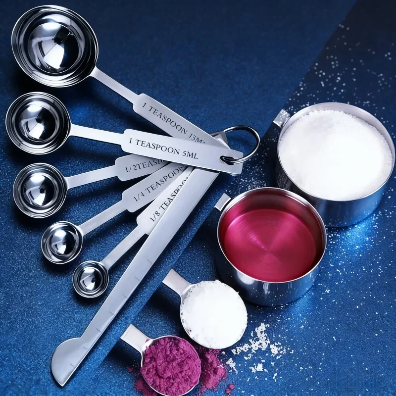 Stackable Stainless Steel Meas - огляд і ціна Baking Powder Kitchen